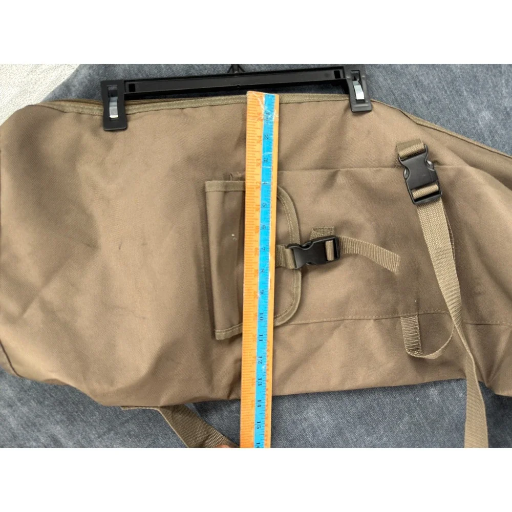 Tactical Rifle Scabbard Bag Men 34in Coyote Tan Canvas Tactical Strap